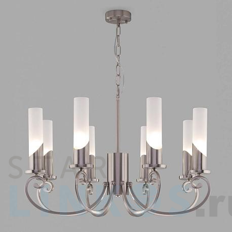 Купить Подвесная люстра Eurosvet Banci 60117/8 никель за 28 500 руб. в Туле фото 2 Купить с доставкой Подвесная люстра Eurosvet Banci 60117/8 никель в Туле фото 2