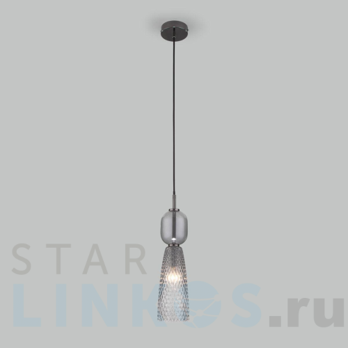 Купить Подвесной светильник Eurosvet Glossy 50211/1 дымчатый за 7 550 руб. в Туле Купить с доставкой Подвесной светильник Eurosvet Glossy 50211/1 дымчатый в Туле