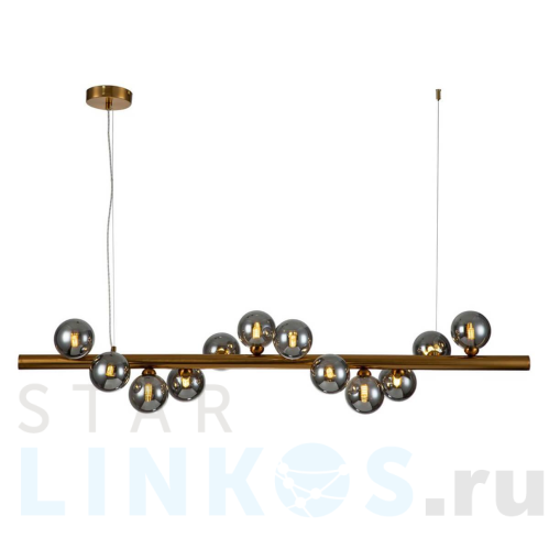 Купить с доставкой Подвесная люстра Indigo Onda 11006/12P Brass V000117 в Туле