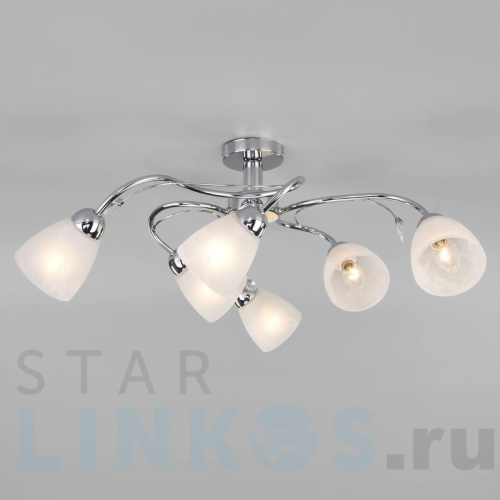 Купить Потолочная люстра Eurosvet Priya 30169/6 хром за 6 720 руб. в Туле Купить с доставкой Потолочная люстра Eurosvet Priya 30169/6 хром в Туле