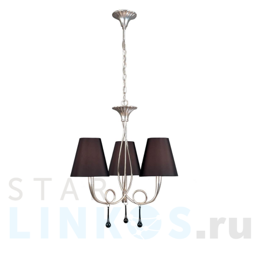 Купить Подвесная люстра Mantra Paola Painted Silver 3532 за 49 349 руб. в Туле Купить с доставкой Подвесная люстра Mantra Paola Painted Silver 3532 в Туле