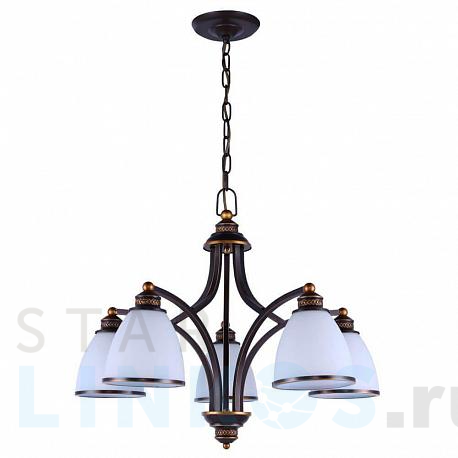 Купить Подвесная люстра Arte Lamp Bonito A9518LM-5BA за 15 990 руб. в Туле фото 2 Купить с доставкой Подвесная люстра Arte Lamp Bonito A9518LM-5BA в Туле фото 2