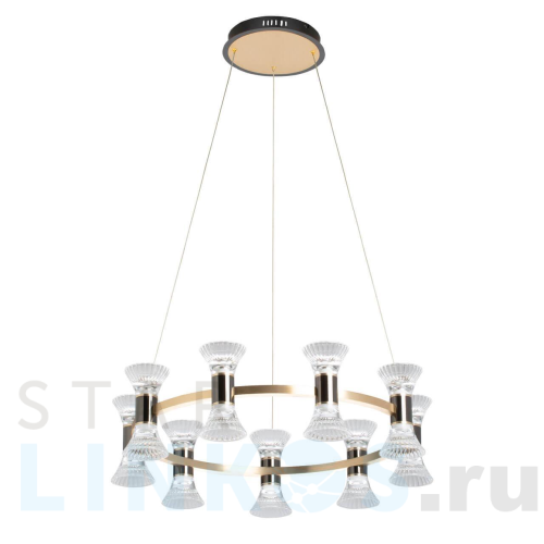 Купить с доставкой Подвесная светодиодная люстра De Markt Вальтер 551012709 в Туле