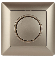 Купить Диммер поворотный ЭРА Intro Solo 600W шампань 4-401-04 Б0043399 в Туле