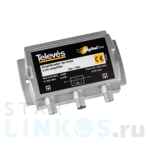 Купить Усилитель абонентский 47-860МГц TELEVES #4397/2 2 выхода за 1 806 руб. в Туле Купить с доставкой Усилитель абонентский 47-860МГц TELEVES #4397/2 2 выхода в Туле