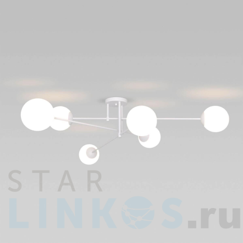Купить Потолочная люстра Eurosvet 30181/6 белый за 17 300 руб. в Туле Купить с доставкой Потолочная люстра Eurosvet 30181/6 белый в Туле
