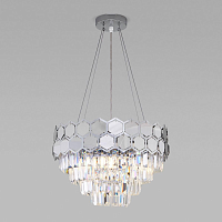 Купить Подвесная люстра Eurosvet Ariana 10124/5 хром/прозрачный хрусталь Strotskis Smart в Туле