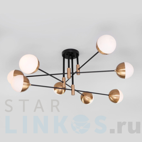 Купить Потолочная люстра Eurosvet Nuvola 70129/8 латунь за 25 300 руб. в Туле Купить с доставкой Потолочная люстра Eurosvet Nuvola 70129/8 латунь в Туле