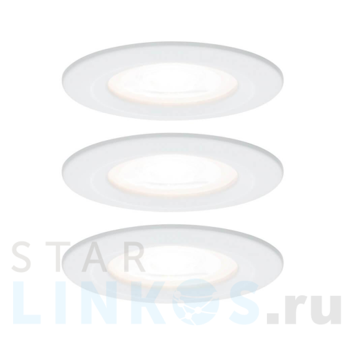 Купить Встраиваемый светильник Paulmann Nova (3 шт.) 93478 за 7 980 руб. в Туле Купить с доставкой Встраиваемый светильник Paulmann Nova (3 шт.) 93478 в Туле