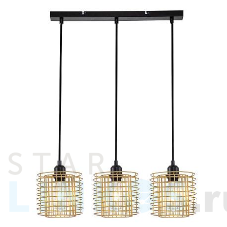 Купить Подвесной светильник Escada Grid 10190/3S Gold за 12 830 руб. в Туле фото 2 Купить с доставкой Подвесной светильник Escada Grid 10190/3S Gold в Туле фото 2