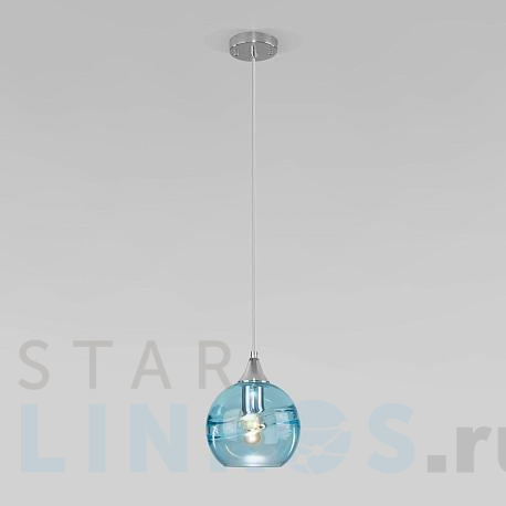 Купить Подвесной светильник Eurosvet Lotus 50221/1 голубой за 6 000 руб. в Туле фото 2 Купить с доставкой Подвесной светильник Eurosvet Lotus 50221/1 голубой в Туле фото 2