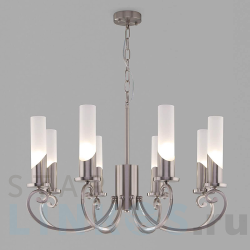Купить Подвесная люстра Eurosvet Banci 60117/8 никель за 28 500 руб. в Туле Купить с доставкой Подвесная люстра Eurosvet Banci 60117/8 никель в Туле