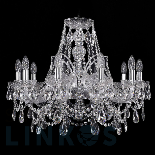 Купить Подвесная люстра Bohemia Ivele 1411/10/240 Ni за 51 713 руб. в Туле Купить с доставкой Подвесная люстра Bohemia Ivele 1411/10/240 Ni в Туле