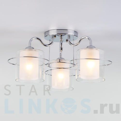 Купить Потолочная люстра Eurosvet 30160/3 хром за 6 650 руб. в Туле Купить с доставкой Потолочная люстра Eurosvet 30160/3 хром в Туле