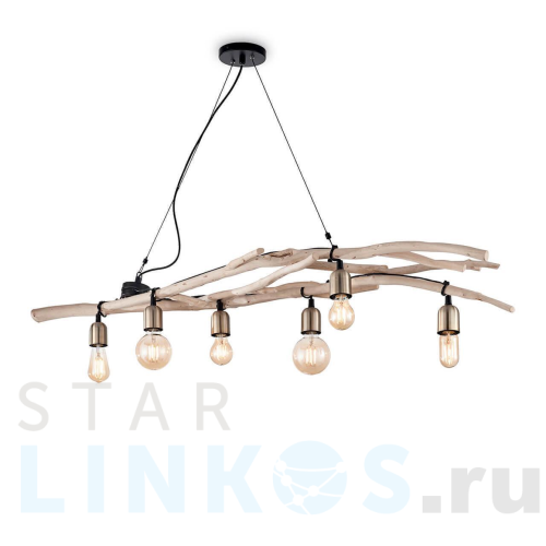 Купить Подвесная люстра Ideal Lux Driftwood SP6 180922 за 80 500 руб. в Туле Купить с доставкой Подвесная люстра Ideal Lux Driftwood SP6 180922 в Туле
