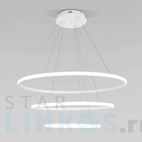 Купить Подвесной светодиодный светильник Eurosvet Collars 90264/3 белый за 20 100 руб. в Туле фото 2 Купить с доставкой Подвесной светодиодный светильник Eurosvet Collars 90264/3 белый в Туле фото 2