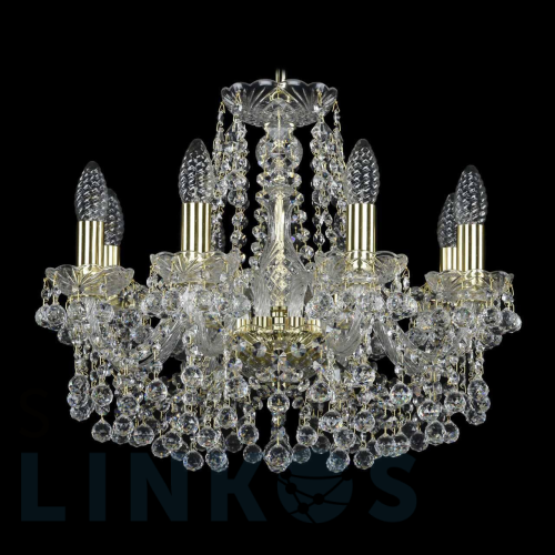 Купить Подвесная люстра Bohemia Ivele 1409/8/160 G за 37 710 руб. в Туле Купить с доставкой Подвесная люстра Bohemia Ivele 1409/8/160 G в Туле