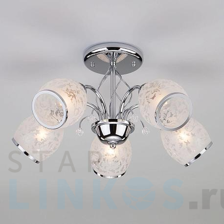 Купить Подвесная люстра Eurosvet 30026/5 хром за 8 920 руб. в Туле фото 2 Купить с доставкой Подвесная люстра Eurosvet 30026/5 хром в Туле фото 2