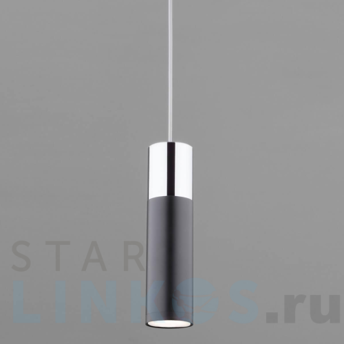 Купить Подвесной светильник Eurosvet 50135/1 LED хром/черный за 4 670 руб. в Туле Купить с доставкой Подвесной светильник Eurosvet 50135/1 LED хром/черный в Туле