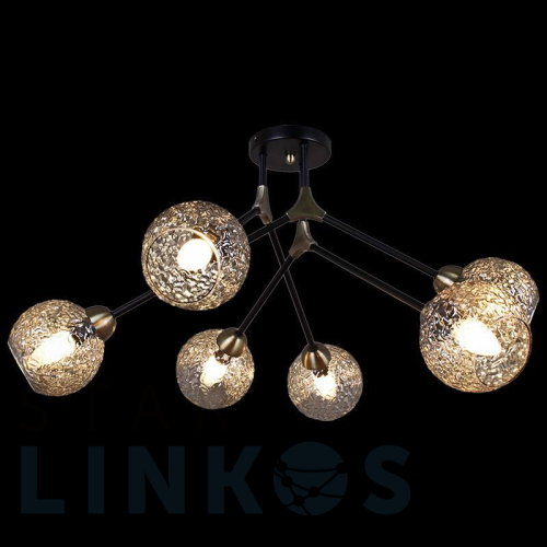 Купить Потолочная люстра Illumico IL0264-6CSQ-79 BK AB за 9 100 руб. в Туле Купить с доставкой Потолочная люстра Illumico IL0264-6CSQ-79 BK AB в Туле