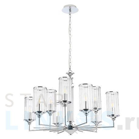 Купить Подвесная люстра Crystal Lux Gloria SP9 Chrome за 38 900 руб. в Туле фото 2 Купить с доставкой Подвесная люстра Crystal Lux Gloria SP9 Chrome в Туле фото 2