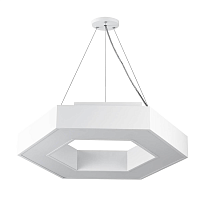 Купить Подвесной светодиодный cветильник Geometria ЭРА Hexagon SPO-124-W-40K-051 51Вт 4000К белый Б0050556 в Туле