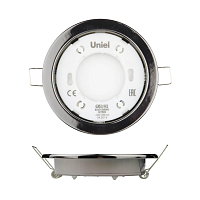 Купить Встраиваемый светильник Uniel GX53/H2 Black Chrome 10 Prom UL-00005055 в Туле