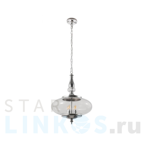 Купить Подвесной светильник Crystal Lux Miel SP4 Chrome за 26 900 руб. в Туле Купить с доставкой Подвесной светильник Crystal Lux Miel SP4 Chrome в Туле