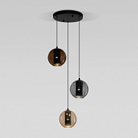 Купить Подвесная светодиодная люстра Eurosvet Cobble 50258/3 LED дымчатый/ бежевый/ шоколад в Туле