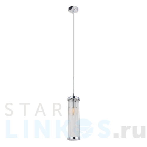 Купить с доставкой Подвесной светильник Crystal Lux Tadeo SP1 D100 Chrome/Transparente в Туле