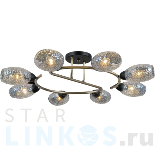 Купить Потолочная люстра Illumico IL0300-8CSQ-79 BK AB за 10 900 руб. в Туле Купить с доставкой Потолочная люстра Illumico IL0300-8CSQ-79 BK AB в Туле