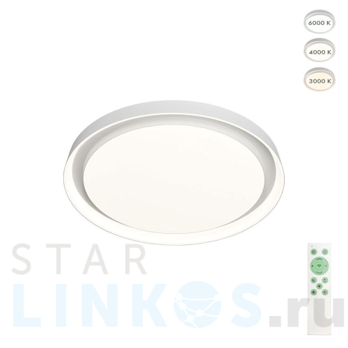 Купить Накладной светодиодный светильник Denkirs DK6516-WH за 14 190 руб. в Туле Купить с доставкой Накладной светодиодный светильник Denkirs DK6516-WH в Туле