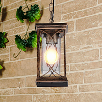 Купить Уличный подвесной светильник Elektrostandard Spica H черное золото GL 1026H a048173 в Туле