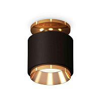Купить Комплект накладного светильника Ambrella light Techno Spot XS7511120 SBK/PYG черный песок/золото желтое полированное (N7929, C7511, N7034) в Туле