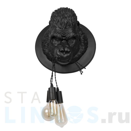Купить Настенный светильник Loft IT Gorilla 10178 Black за 15 390 руб. в Туле Купить с доставкой Настенный светильник Loft IT Gorilla 10178 Black в Туле