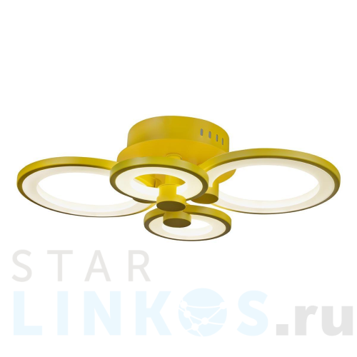 Купить с доставкой Потолочная светодиодная люстра iLedex Ring A001/4 Yellow в Туле