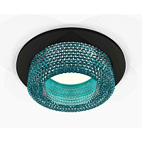 Купить Комплект встраиваемого светильника Ambrella light Techno Spot XC7622023 SBK/BL черный песок/голубой (C7622, N7194) в Туле
