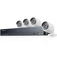 Купить Готовый комплект Wisenet Samsung SDH-B74041P: 8-канальный DVR + 4 уличные AHD камеры + HDD 1 ТБ в Туле