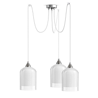 Купить Подвесная люстра 33 Идеи PND.115.03.04.002.CH-S.26.TR-S.27.WH в Туле