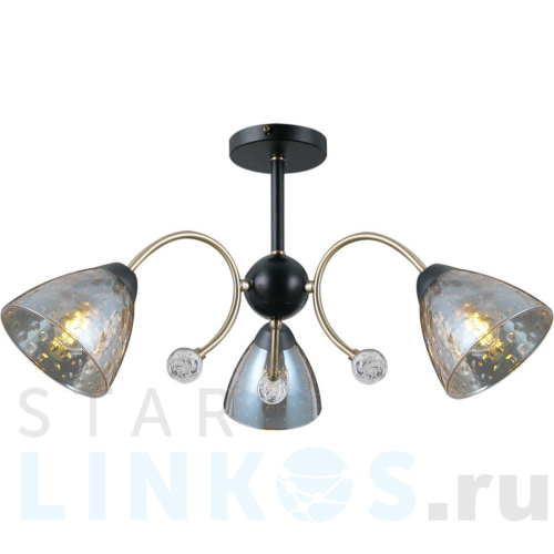 Купить с доставкой Потолочная люстра Illumico IL0230-3CSQ-29 BK AB в Туле