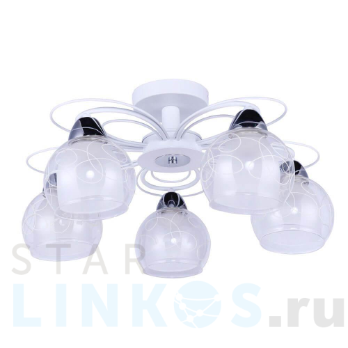 Купить Потолочная люстра Arte Lamp A7585PL-5WH за 9 990 руб. в Туле Купить с доставкой Потолочная люстра Arte Lamp A7585PL-5WH в Туле