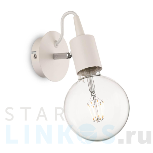 Купить Спот Ideal Lux Edison AP1 Bianco 138374 за 11 620 руб. в Туле Купить с доставкой Спот Ideal Lux Edison AP1 Bianco 138374 в Туле