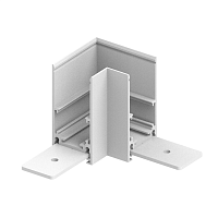 Купить Соединитель угловой для низковольтного накладного шинопровода Feron белый LD2001 41978 в Туле