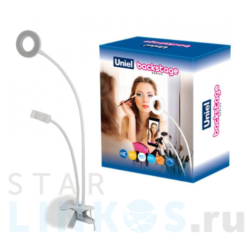 Купить с доставкой Настольная лампа Uniel Backstage ULK-F51-8W/SW/Dim IP20 White UL-00006867 в Туле