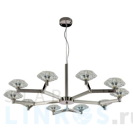 Купить Подвесная люстра Crystal Lux Rebeca SP10 Nickel за 21 900 руб. в Туле фото 2 Купить с доставкой Подвесная люстра Crystal Lux Rebeca SP10 Nickel в Туле фото 2