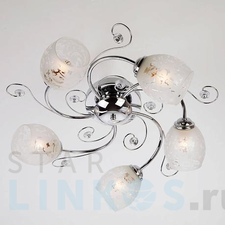 Купить Подвесная люстра Eurosvet 9677/5 хром за 8 780 руб. в Туле фото 2 Купить с доставкой Подвесная люстра Eurosvet 9677/5 хром в Туле фото 2