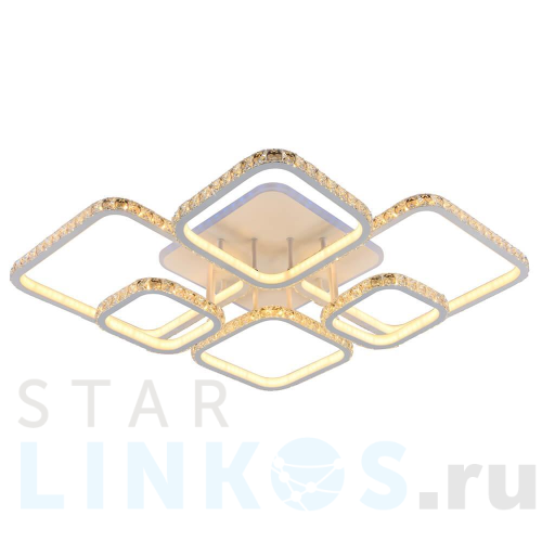 Купить Потолочная светодиодная люстра Profit Light 8010/6 WHT за 17 289 руб. в Туле Купить с доставкой Потолочная светодиодная люстра Profit Light 8010/6 WHT в Туле