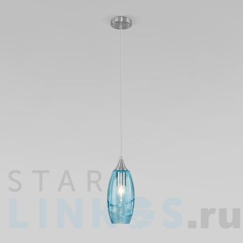 Купить Подвесной светильник Eurosvet Lotus 50222/1 голубой за 6 000 руб. в Туле Купить с доставкой Подвесной светильник Eurosvet Lotus 50222/1 голубой в Туле