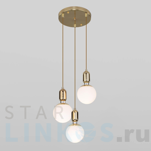 Купить Подвесной светильник Eurosvet 50151/3 золото за 13 900 руб. в Туле Купить с доставкой Подвесной светильник Eurosvet 50151/3 золото в Туле