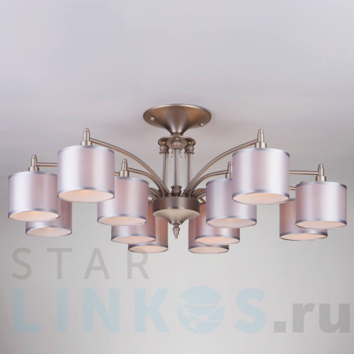 Купить Подвесная люстра Eurosvet 60080/12 сатин-никель за 30 500 руб. в Туле Купить с доставкой Подвесная люстра Eurosvet 60080/12 сатин-никель в Туле